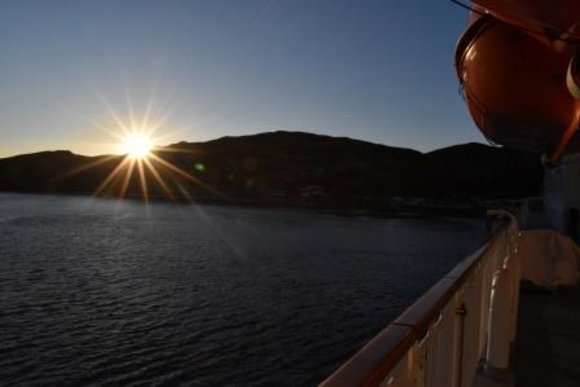 Sonne über dem Meer
