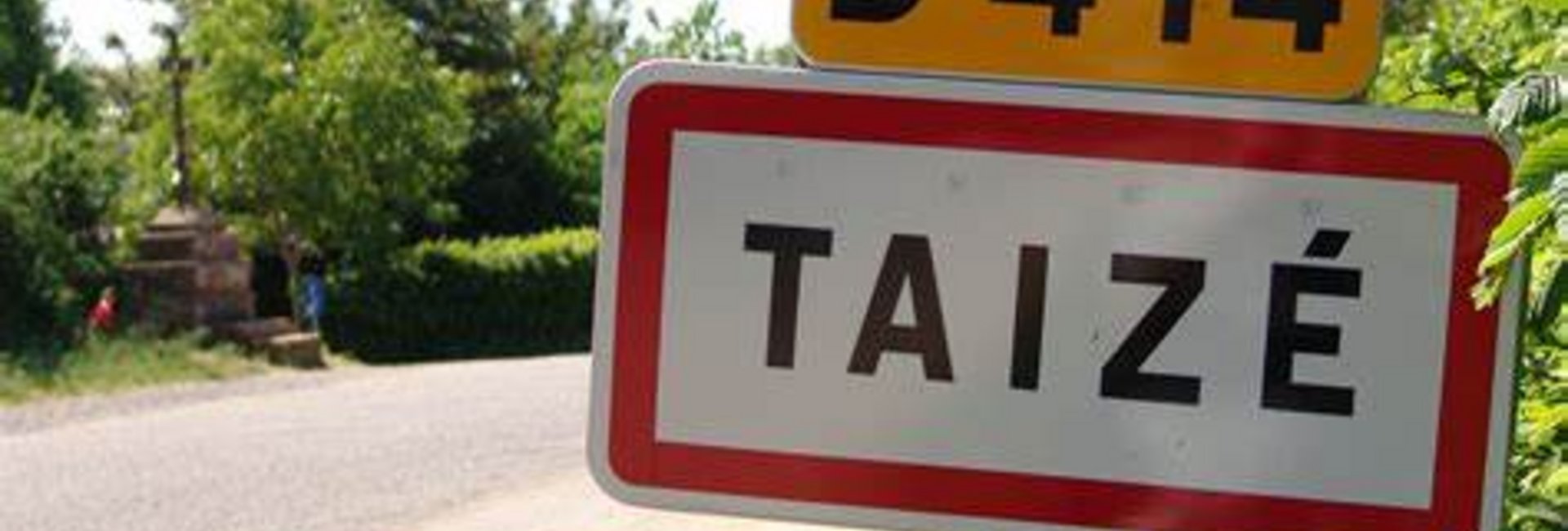 Ortsschild Taizé