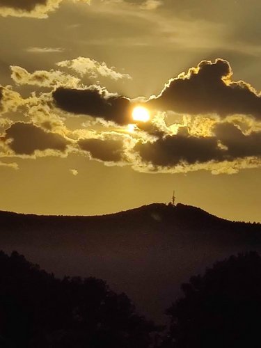 Sonnenuntergang über der Kalmit