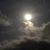 Mond am Wolkenhimmel