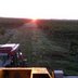 Sonnenaufgang vom Traktor aus