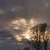 Sonne hinter Wolken