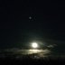Mond hinter Wolken