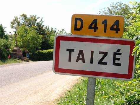 Ortsschild Taizé