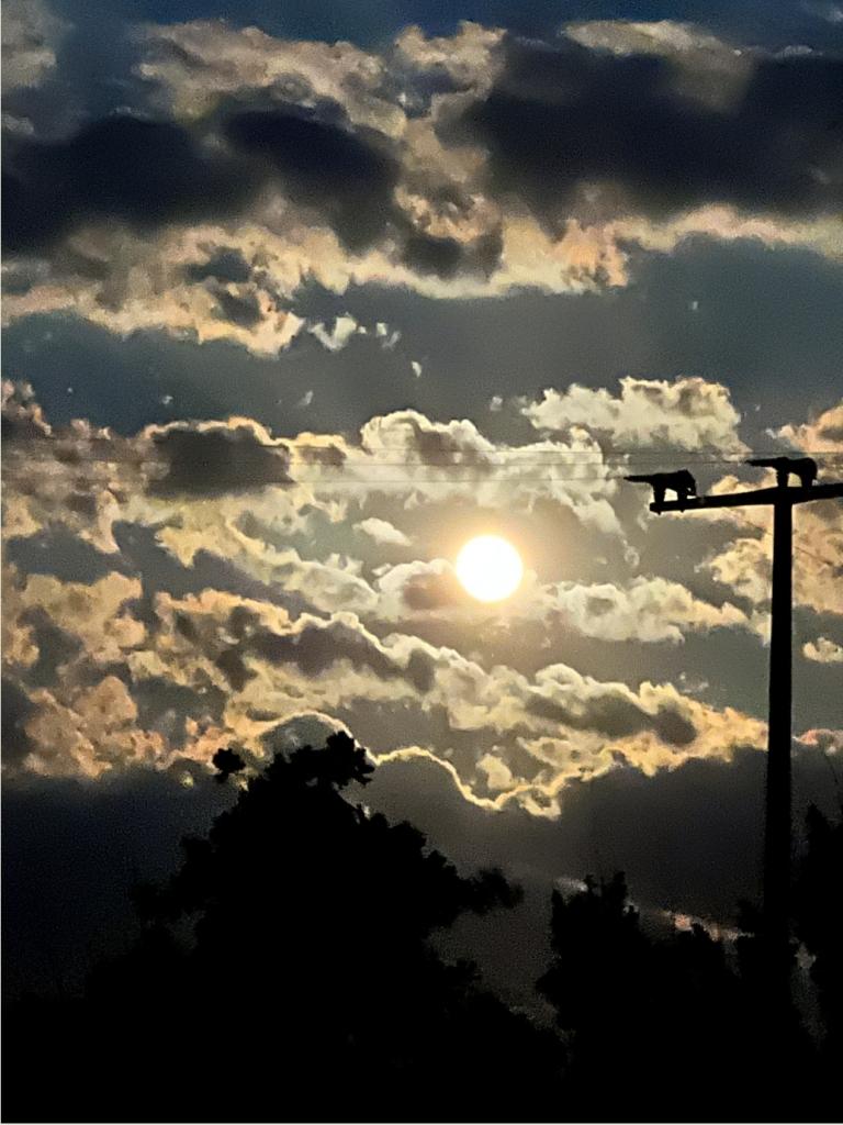 Sonne zwischen den Wolken